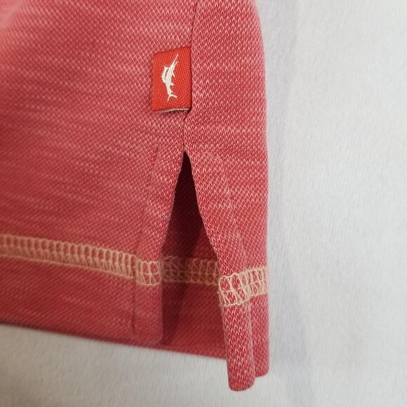 Tommy Bahama Shirt Mens XL Red Heather Tencel Lyocell Short Sleeve Casual T20857 - Picture 8 of 11